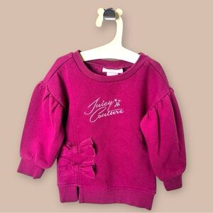 [KID] JUICY COUTURE Kids Sweater 18M Magenta | Cotton Blend Pullover